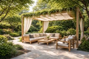 découvrez nos solutions d'aménagement extérieur pour améliorer votre confort thermique et profiter pleinement de votre espace extérieur en toute saison.