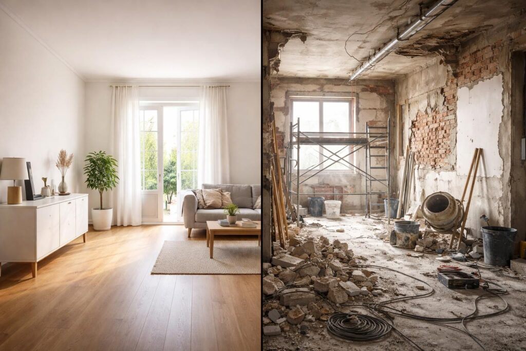 découvrez comment choisir entre une rénovation légère ou une rénovation complète pour transformer votre logement en fonction de vos besoins, budget et objectifs.