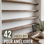 Un intérieur moderne avec des projets DIY embellissant l'espace de vie