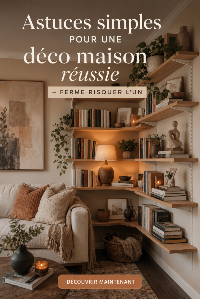 Un salon bien aménagé avec des idées déco chaleureuses et accueillantes.