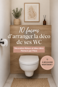 Déco moderne et accueillante de toilettes avec accessoires design.