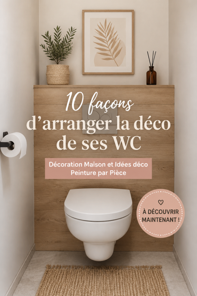 Déco moderne et accueillante de toilettes avec accessoires design.