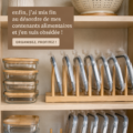 Organisation de rangement alimentaire dans une cuisine moderne et claire