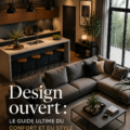 Intérieur d'une maison avec un design open concept alliant confort et style.
