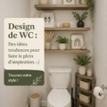 Photo d'un WC moderne avec un design inspirant, mettant en avant des éléments de décoration élégants.