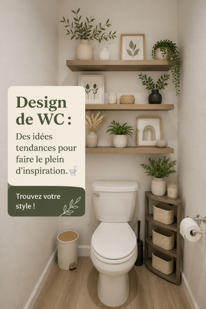 Photo d'un WC moderne avec un design inspirant, mettant en avant des éléments de décoration élégants.