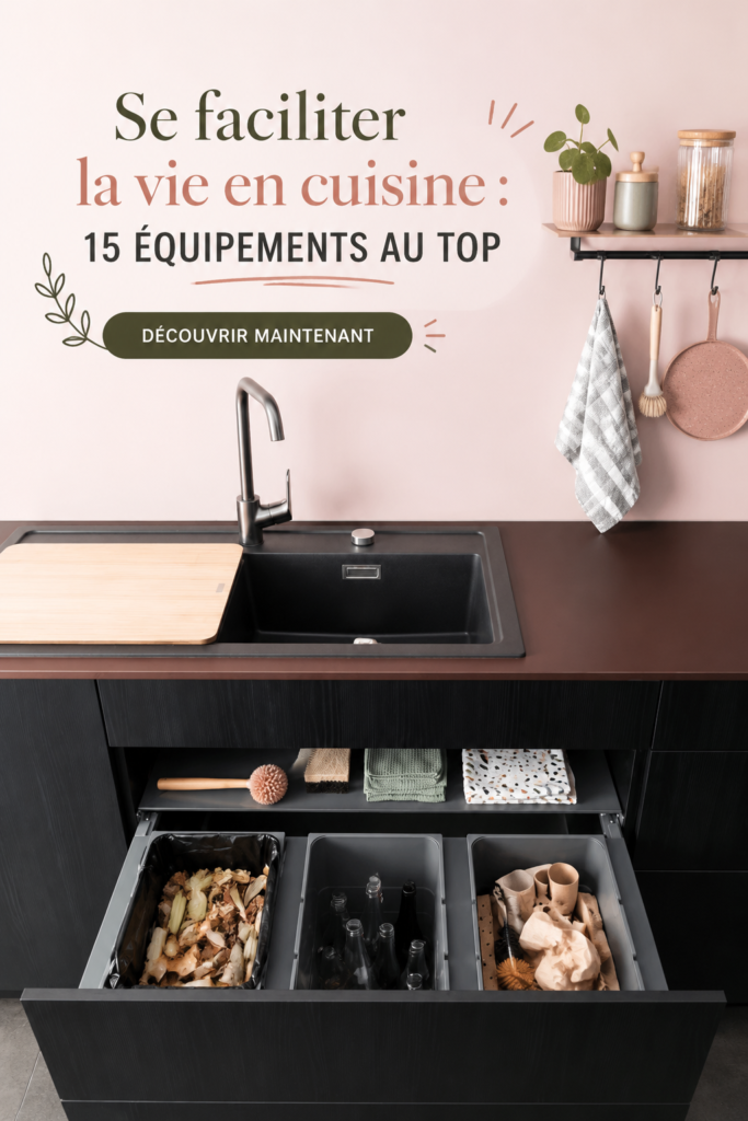 Équipements modernes et pratiques pour une cuisine fonctionnelle.