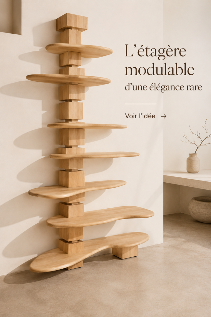 Étendue de l'étagère modulable Ledoux dans un intérieur élégant