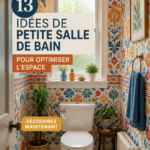 Exemple d'une petite salle de bain modernisée avec des rangements intelligents