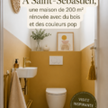 Maison rénovée à Saint-Sébastien, mélange de bois et couleurs pop