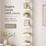 Meuble LACK d'IKEA installé dans un intérieur moderne
