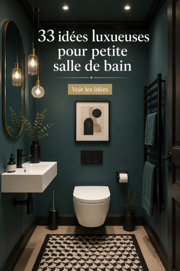 Salle de bain moderne avec des éléments de design chic et fonctionnels