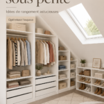 Placard sous pente avec rangement astucieux et organisé