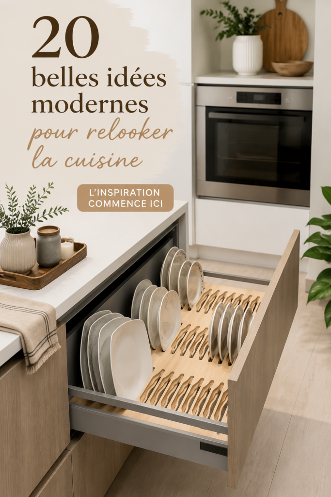 Cuisine moderne et chaleureuse avec un relooking réussi