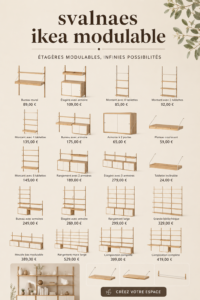 Svalnaes d'IKEA, meuble modulable dans un intérieur chaleureux