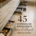 Cuisine moderne avec des systèmes de rangement astucieux