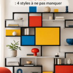Intérieur élégant avec des tendances déco 2025 illustrant un mélange de styles modernes et naturels.