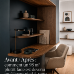 Transformation d'un appartement en élégant pied-à-terre d'inspiration Art déco.