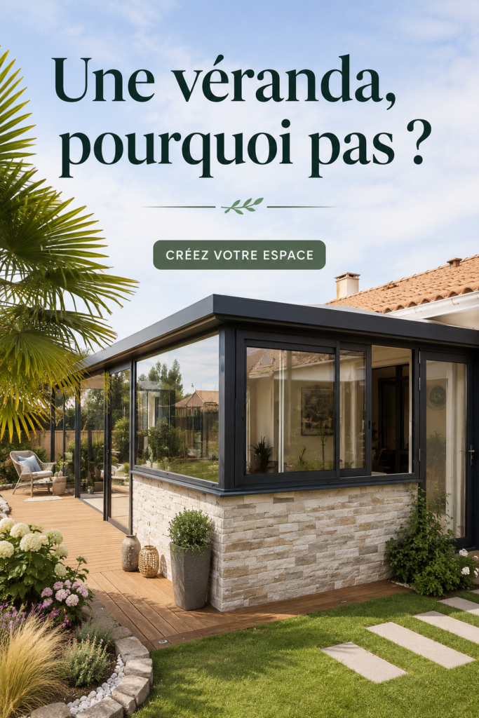 Une véranda lumineuse avec des plantes d'intérieur et des meubles confortables.