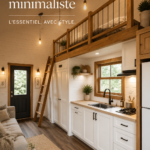 Exemple de cabane moderne minimaliste dans un cadre naturel
