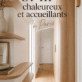 Un studio parisien décoré avec des couleurs chaudes et des textiles accueillants