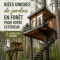 Jardin forestier aménagé avec des senteurs et une variété de plantes