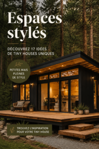 Une maison minuscule au design moderne dans un cadre naturel.