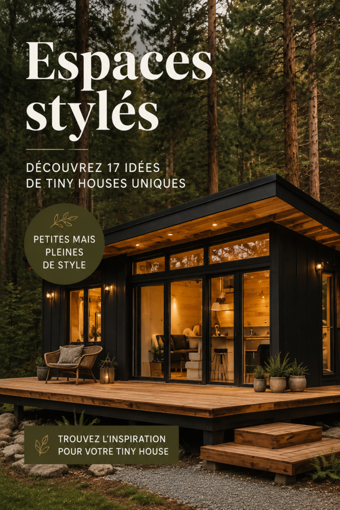Une maison minuscule au design moderne dans un cadre naturel.
