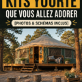 Un kit de yourte en bois dans un cadre naturel verdoyant