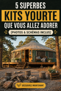 Un kit de yourte en bois dans un cadre naturel verdoyant