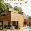 Une belle maison chaleureuse avec des éléments écologiques