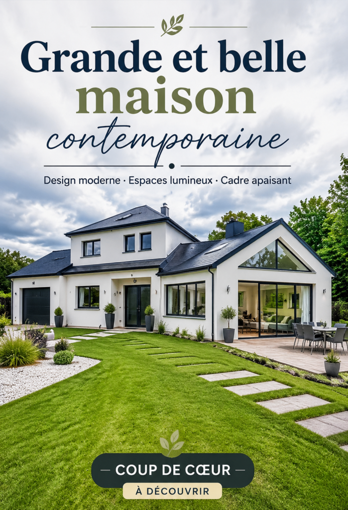 Une maison contemporaine lumineuse avec des lignes épurées et un design moderne