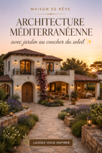 Une maison méditerranéenne au style chaleureux avec un jardin élégant