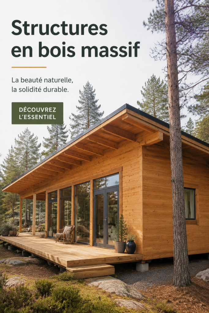 Maison en bois finlandaise traditionnelle avec un joli paysage naturel.