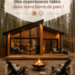 Une cabane de vacances confortable avec des accessoires chaleureux.