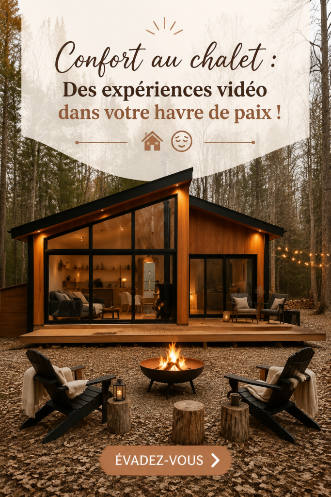 Une cabane de vacances confortable avec des accessoires chaleureux.