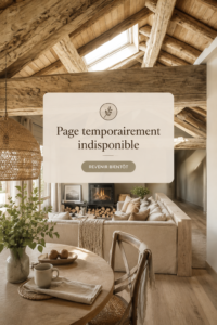 Illustration d'une page web affichant un message d'erreur indiquant une page temporairement indisponible.