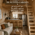 Une belle cabane en bois au design intérieur moderne et accueillant.