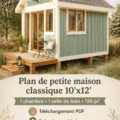 Plan de cabine classique de petite taille, adapté pour un confort optimal.