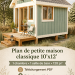 Plan de cabine classique de petite taille, adapté pour un confort optimal.