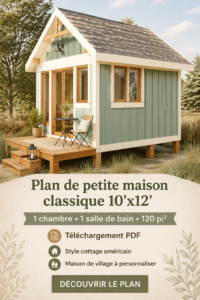 Plan de cabine classique de petite taille, adapté pour un confort optimal.