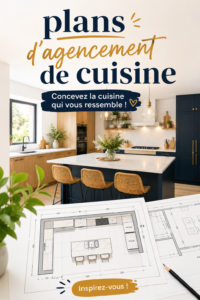 Plan d'agencement de cuisine chaleureux et accueillant, adapté aux petits espaces.
