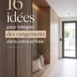 Entrée bien rangée avec des solutions de rangement pratiques et esthétiques