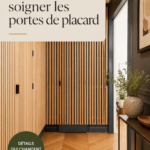 Exemple de portes de placard modernes et stylées dans un intérieur chic.