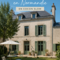 Transformation d'une maison de maître normande en un cocon chaleureux avec des motifs naturels et des couleurs douces.