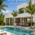 Villa moderne avec piscine privée entourée de verdure