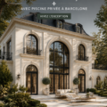 Villa française élégante avec piscine privée à Barcelone