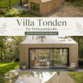 Vue extérieure de la Villa Tonden entourée de verdure