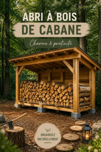 Vue extérieure d'une belle cabane en bois dans un jardin paisible