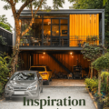 Exemple d'une tiny house moderne avec un design chaleureux et accueillant